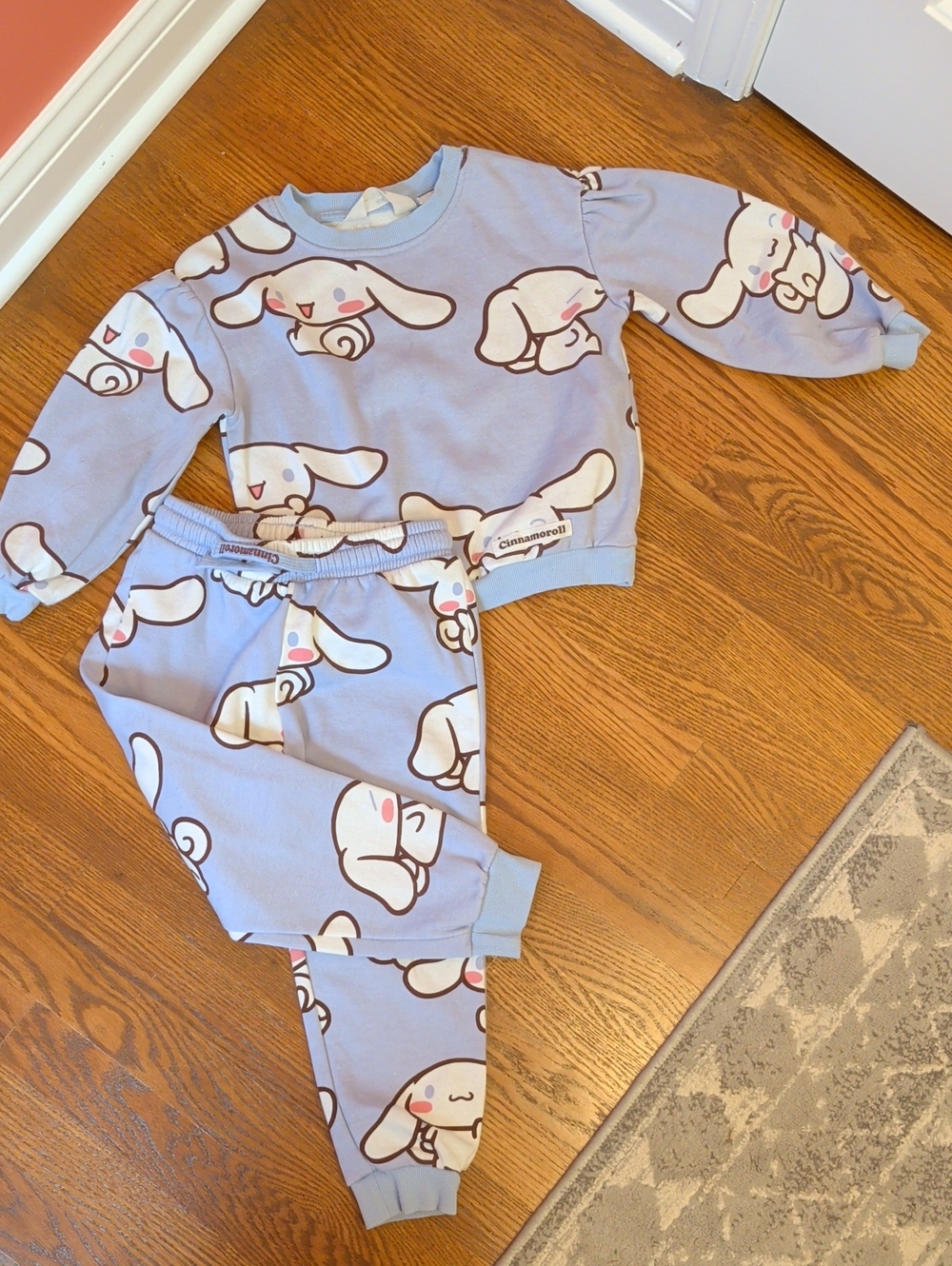 Kids Light Blue Cinnamoroll Sweat Set